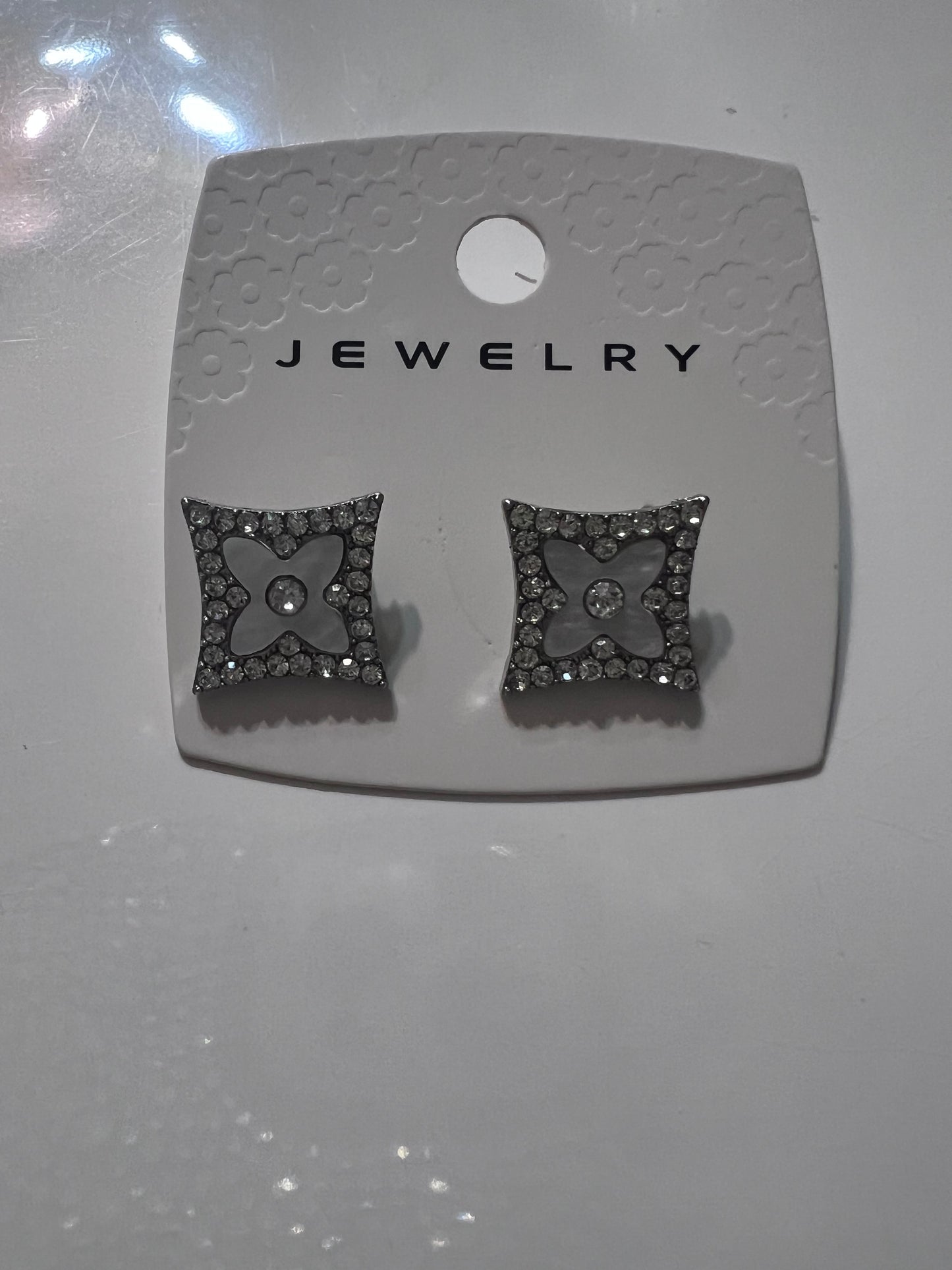 Bling Square Earrings