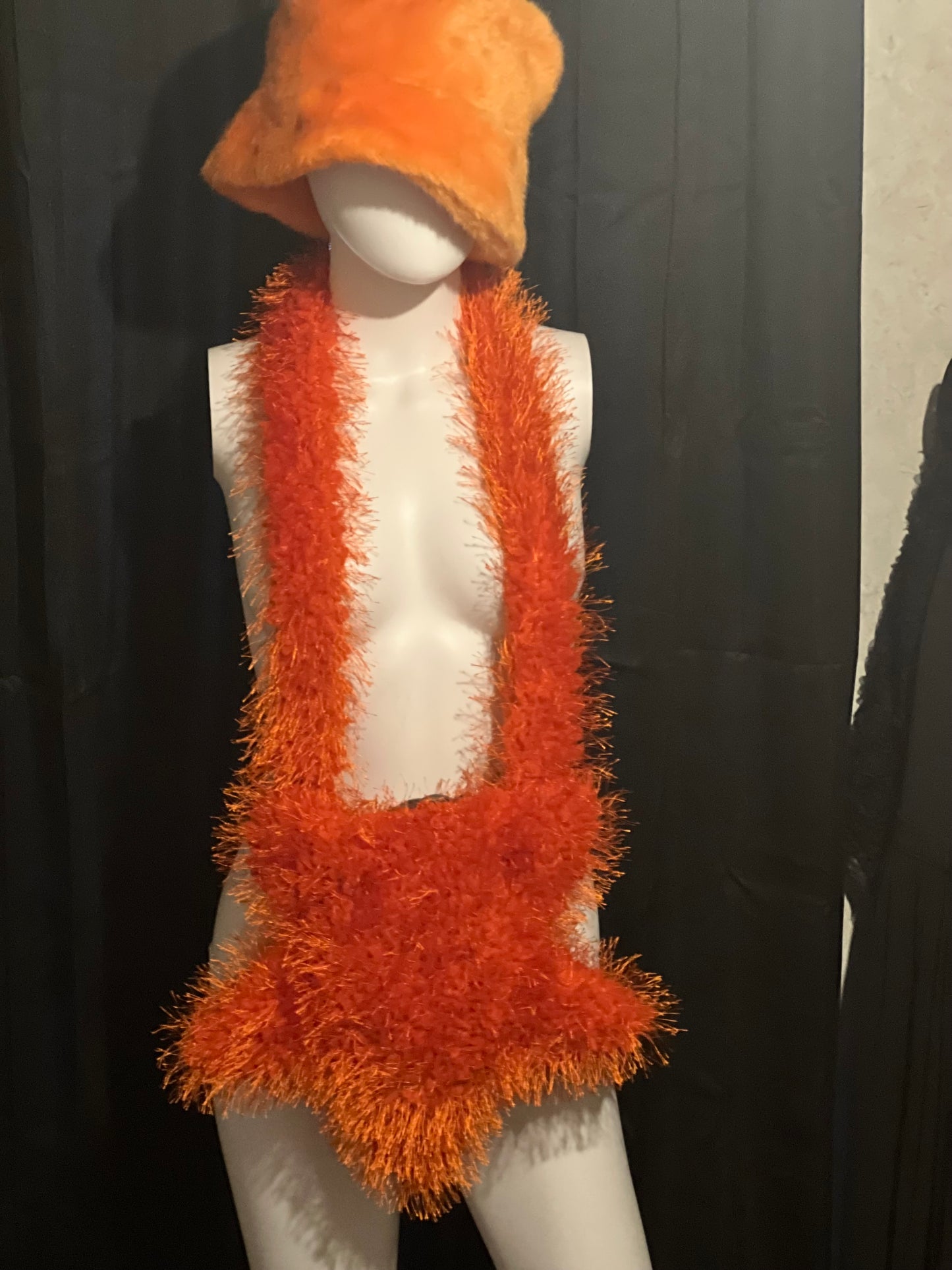 Fuzzy Hat & Purse Set