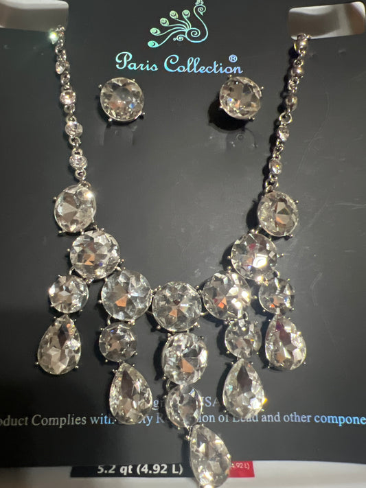 Chunky Bling Necklace Set