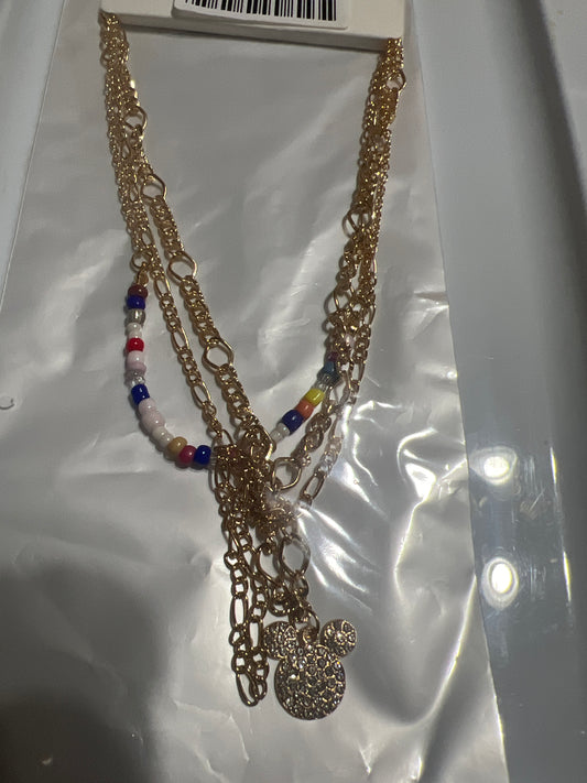 Bling Three Piece Mickey Necklace