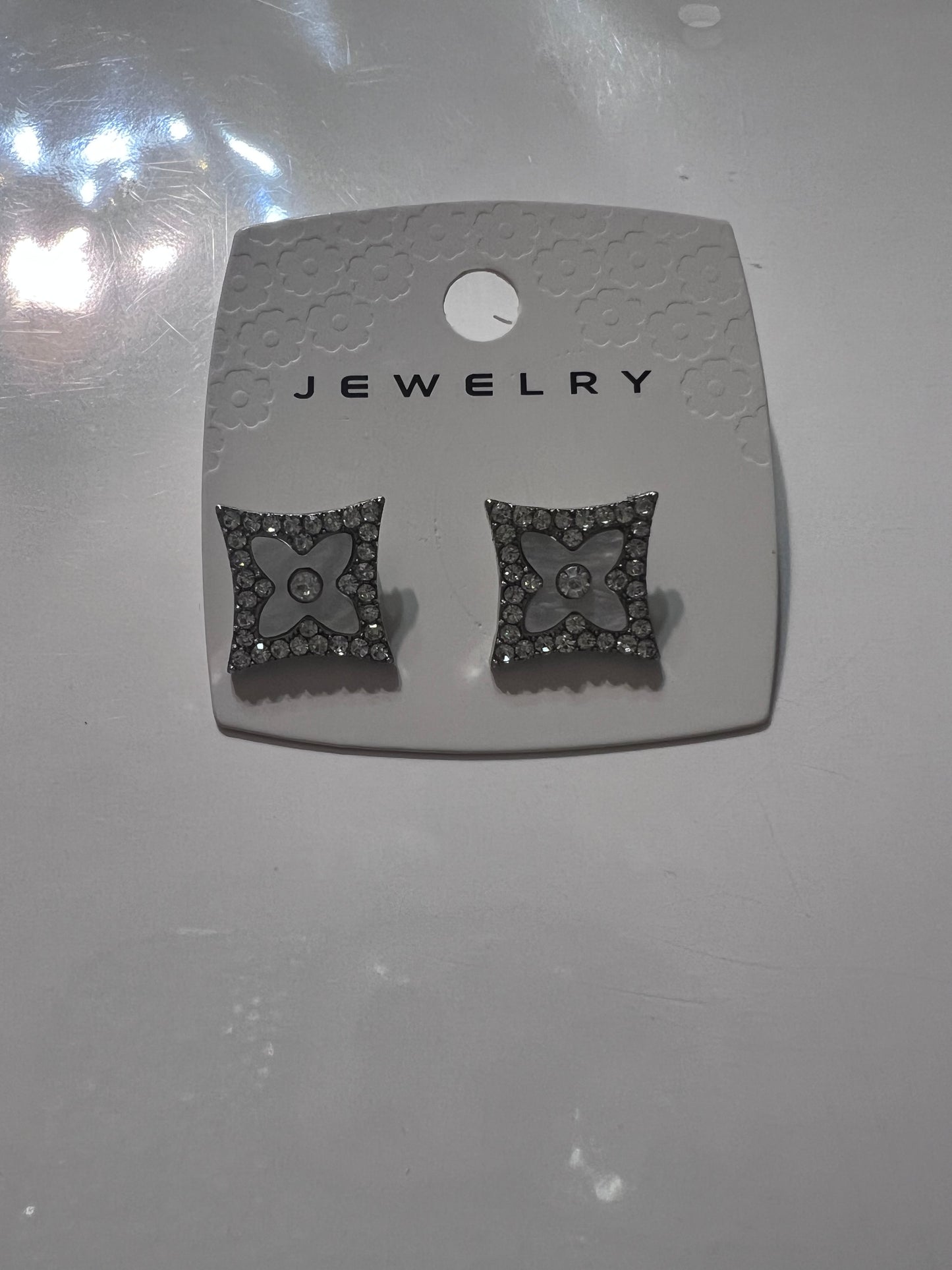 Bling Square Earrings