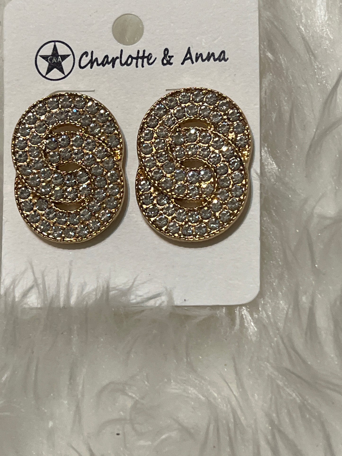 Bling Swirl Earrings