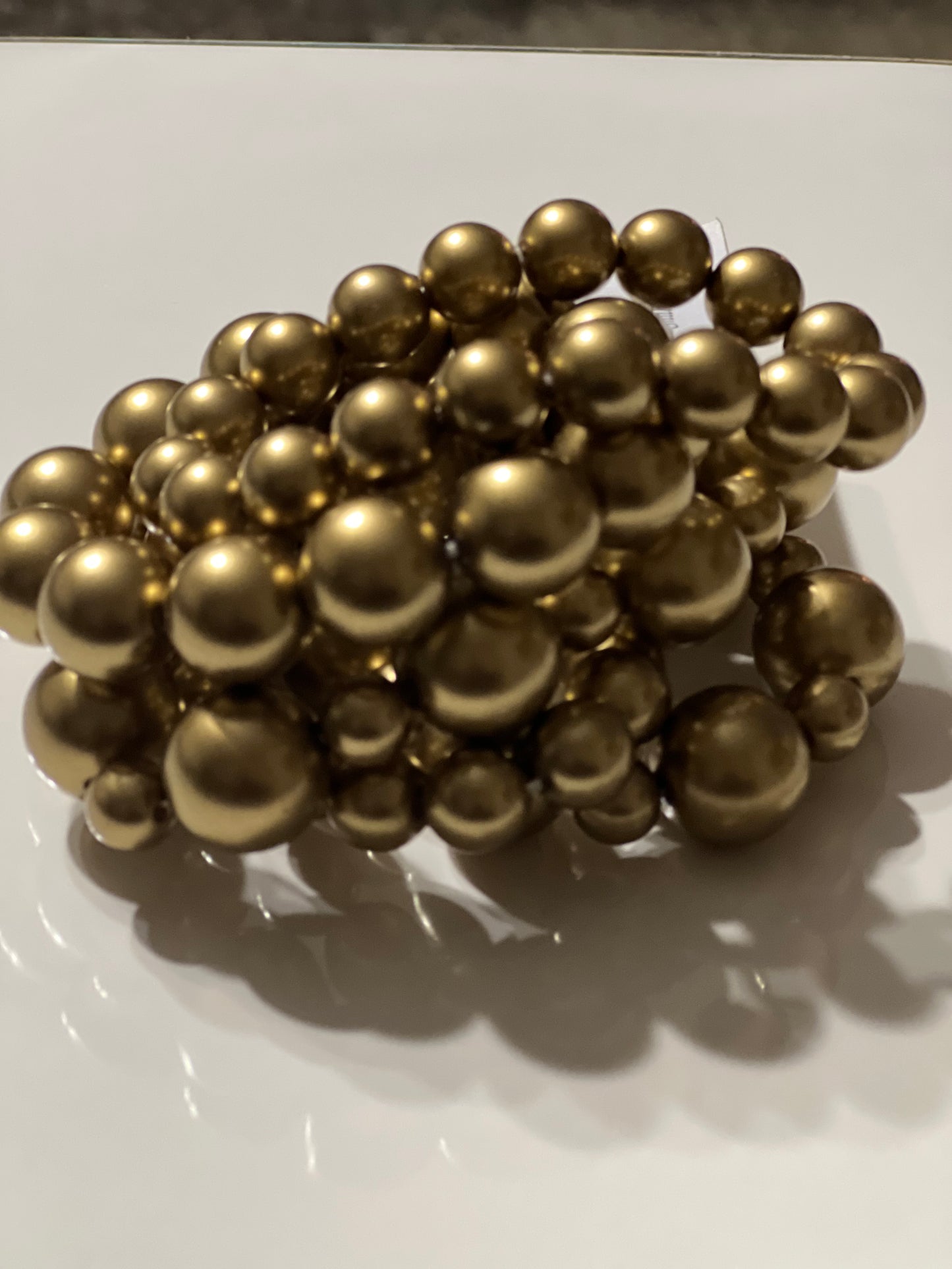 “Genesis” Gold 5 Piece Stretch Bracelet Set