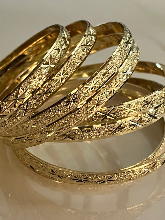 “Kimberly” Gold Filled Bangle Size 7