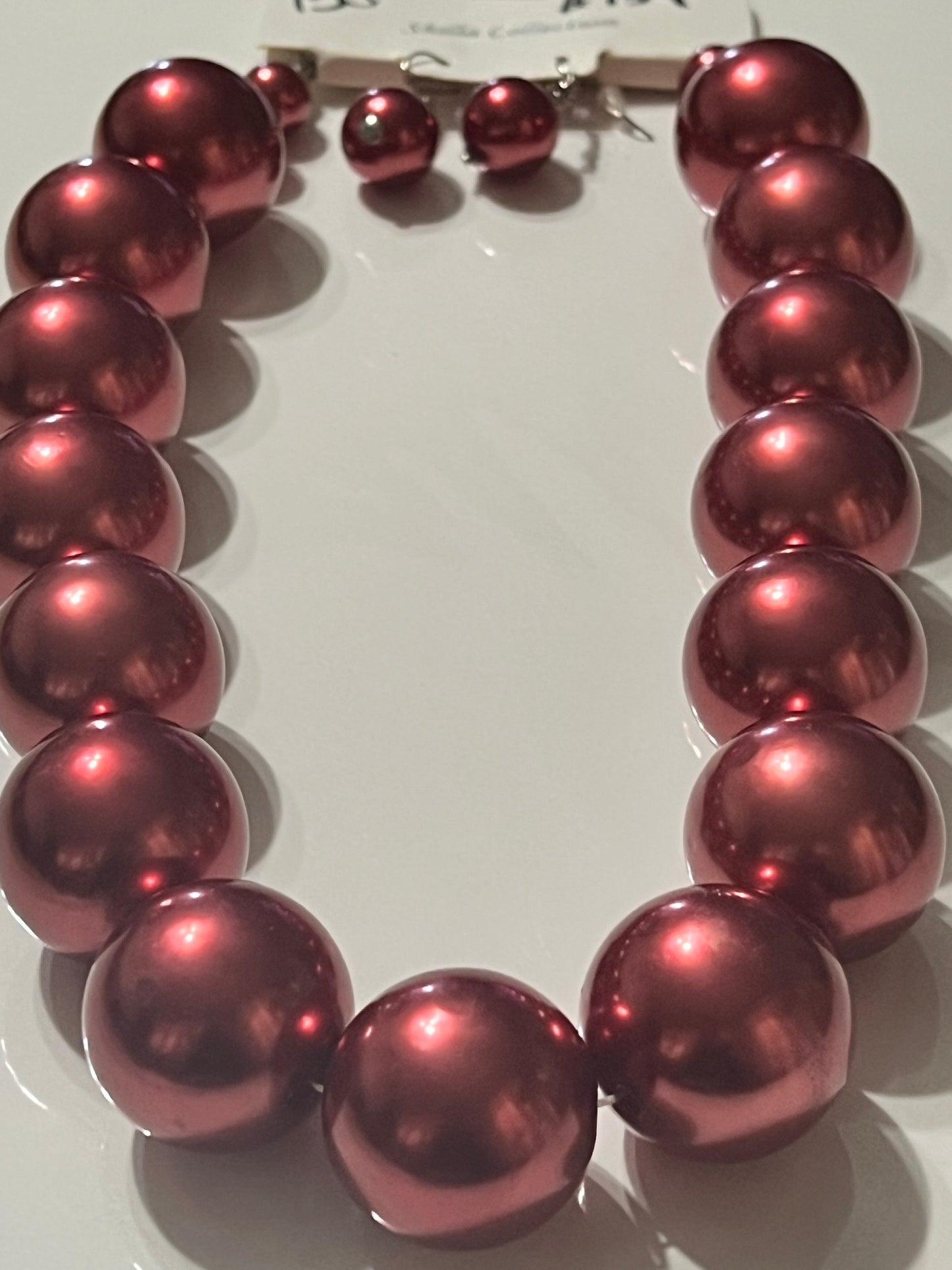 “Rebecca” Red Necklace Set
