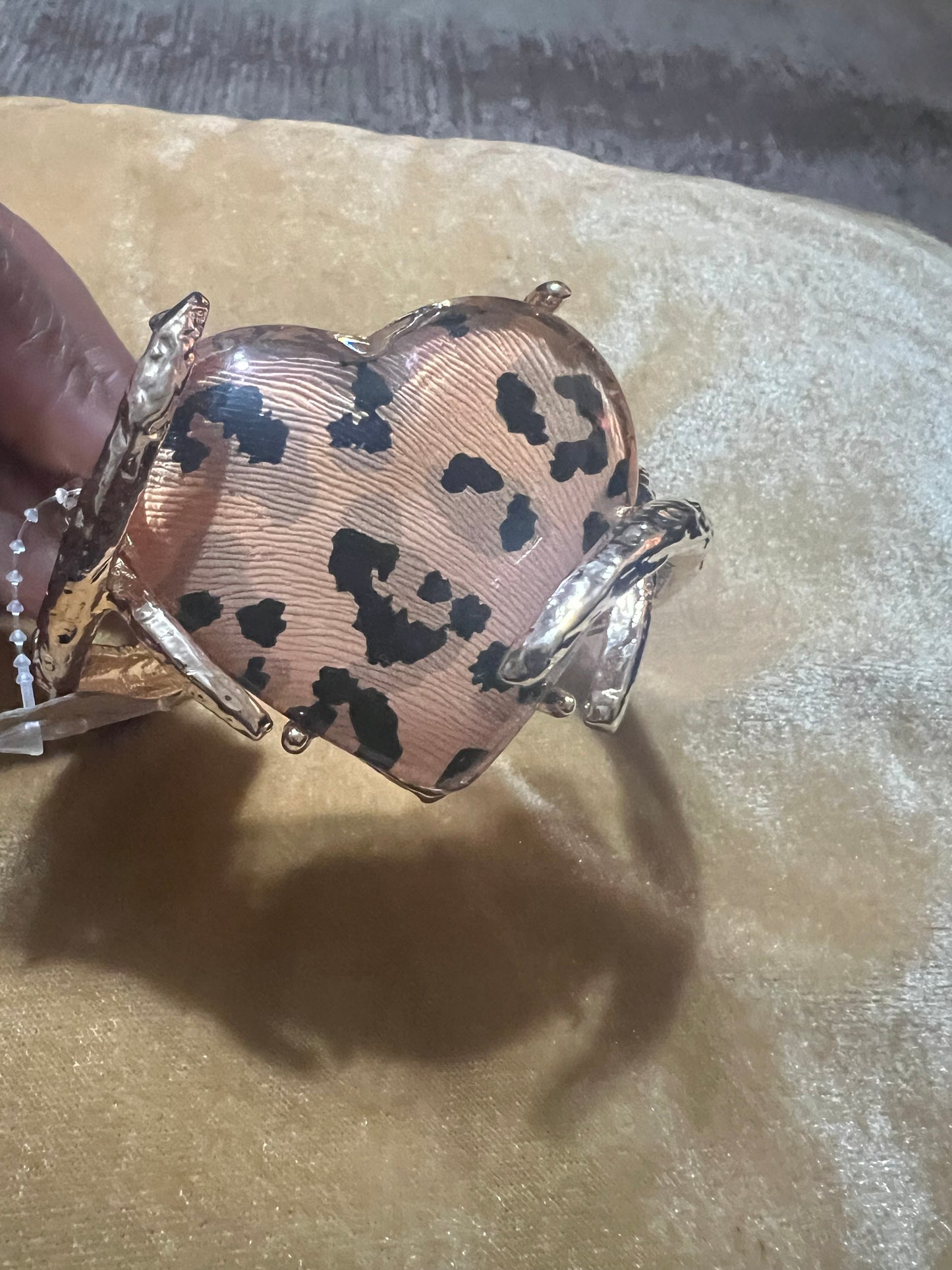 Leopard Open Cuff Bangle