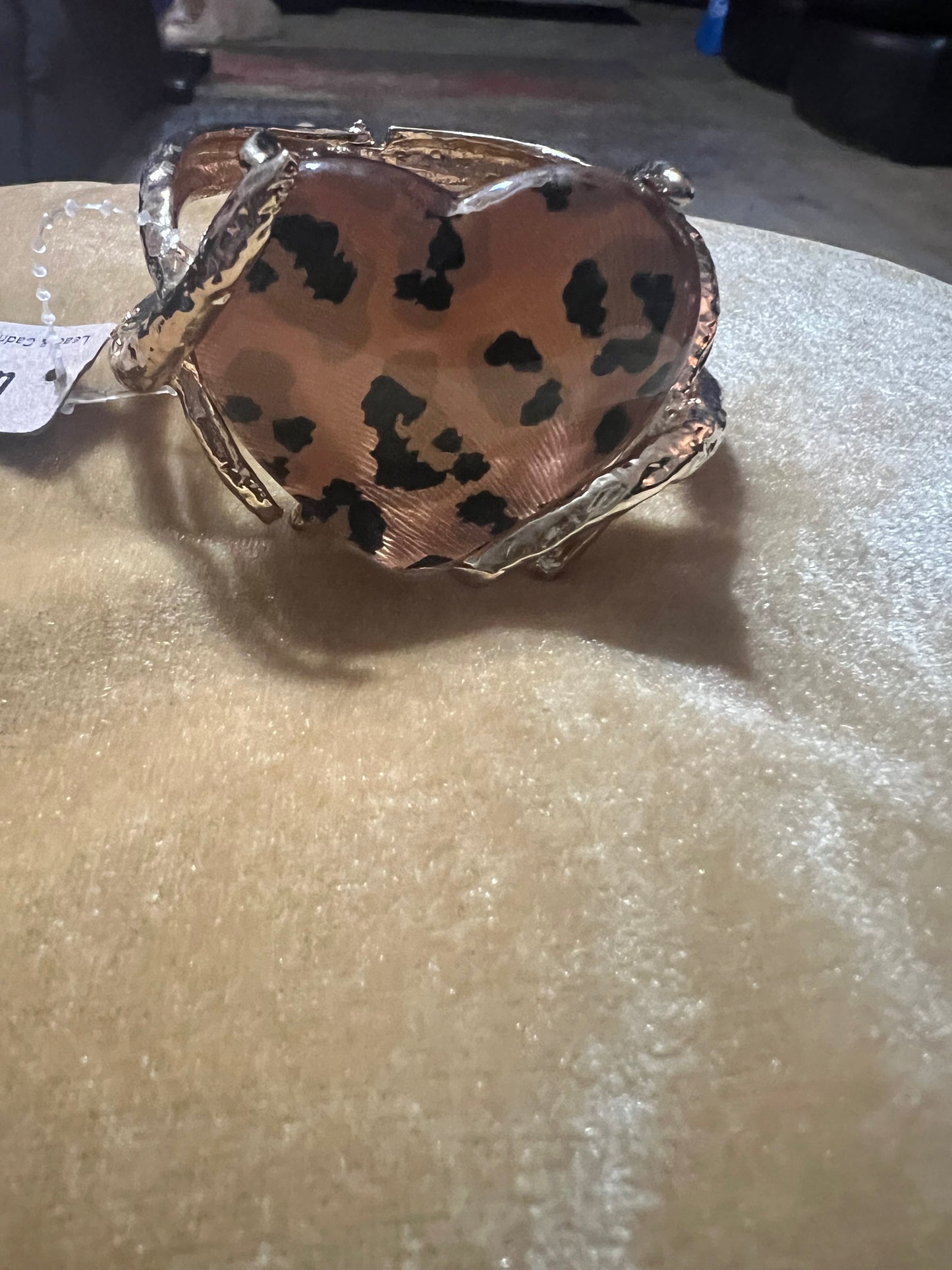 Leopard Open Cuff Bangle