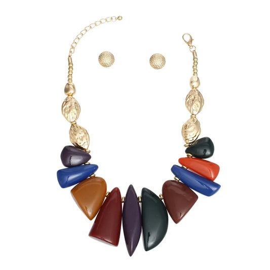 Tribal Statement Necklace Set
