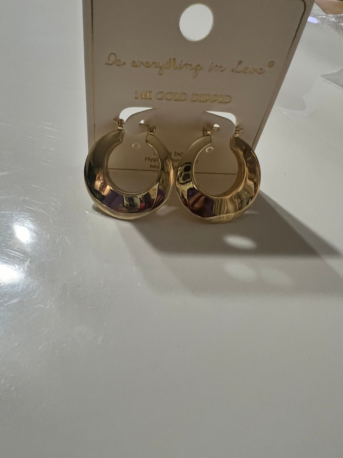Gold 14kt Dipped Small Hoops