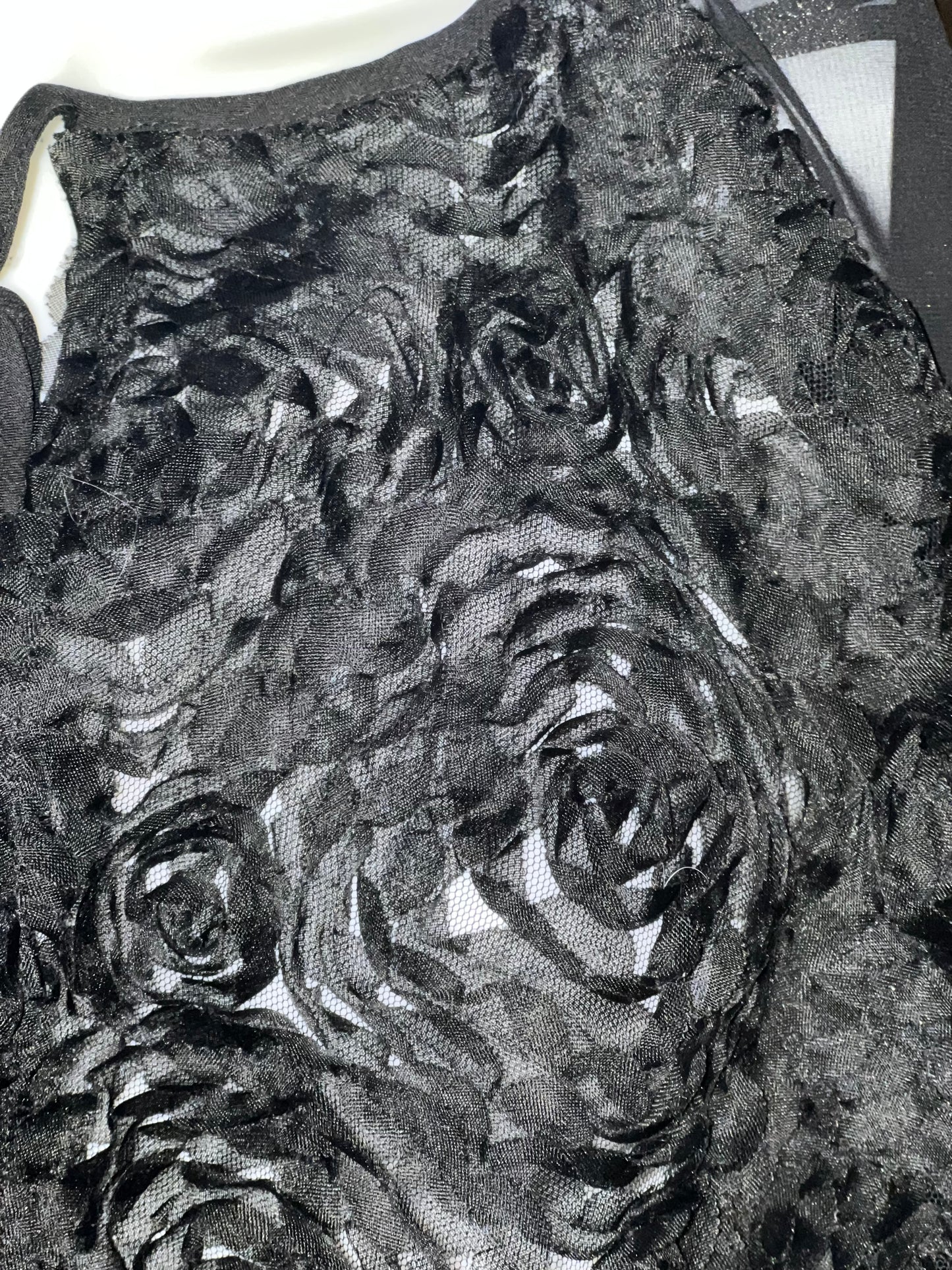 Black Sheer Shrug Top Size 2x