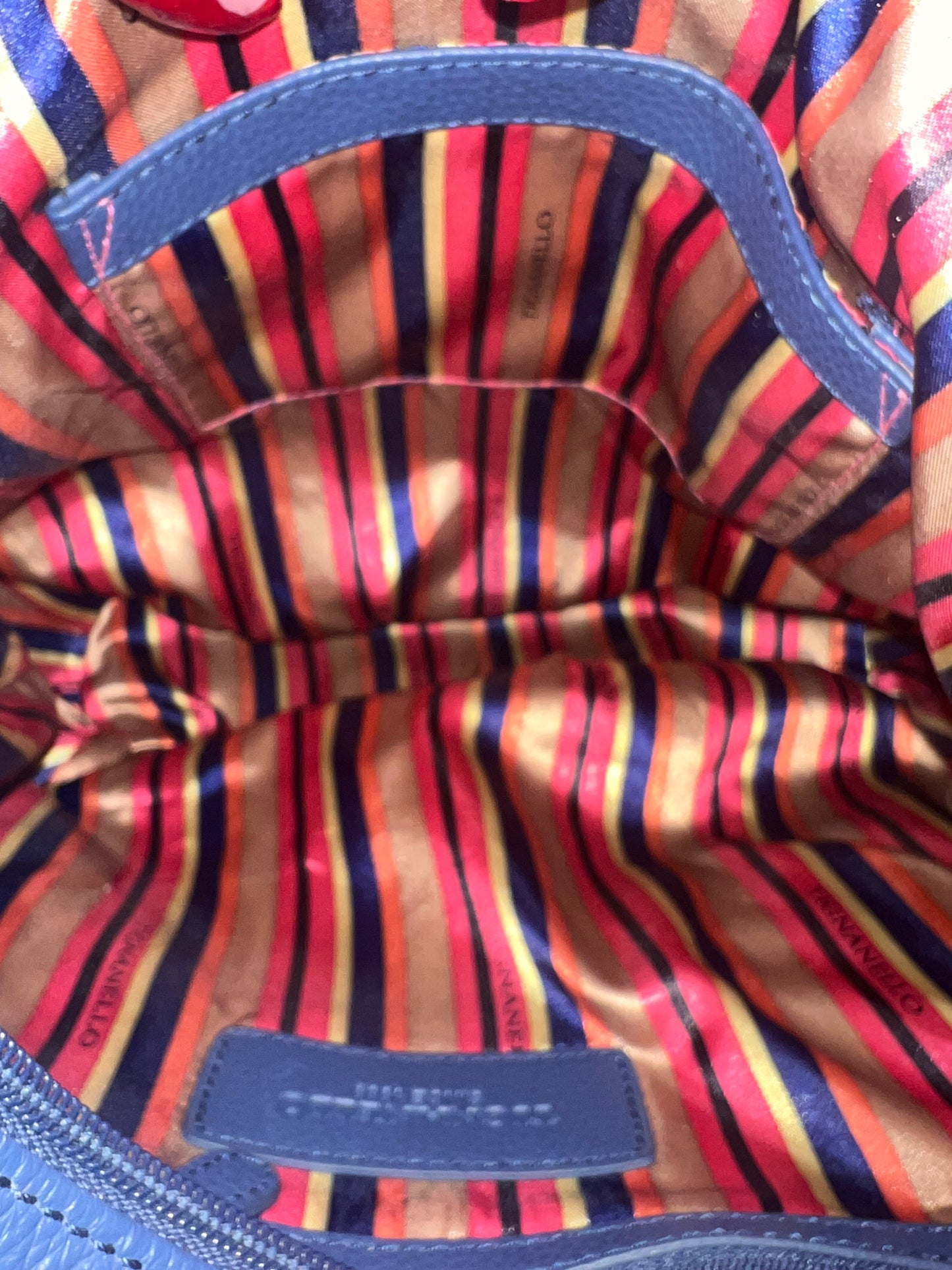 Tagnello Blue Leather Bag