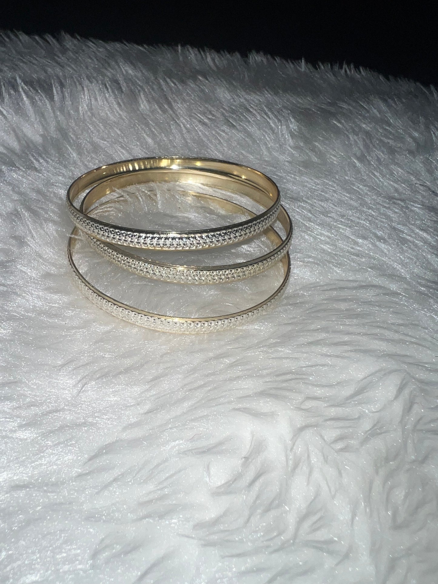 Gold Filled Bangle Set Size 8