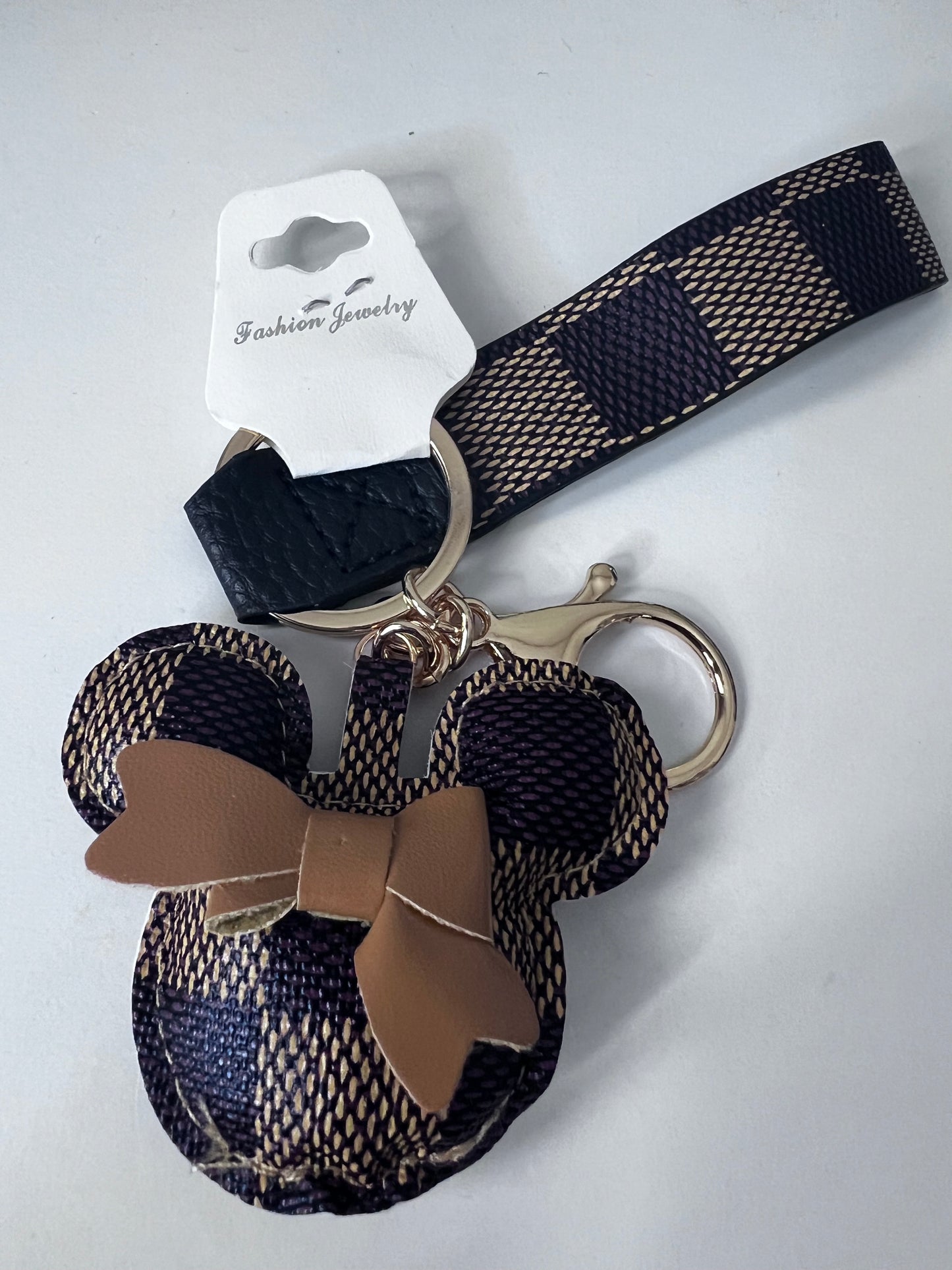 Brown Mickey Keychain/Pursecharm