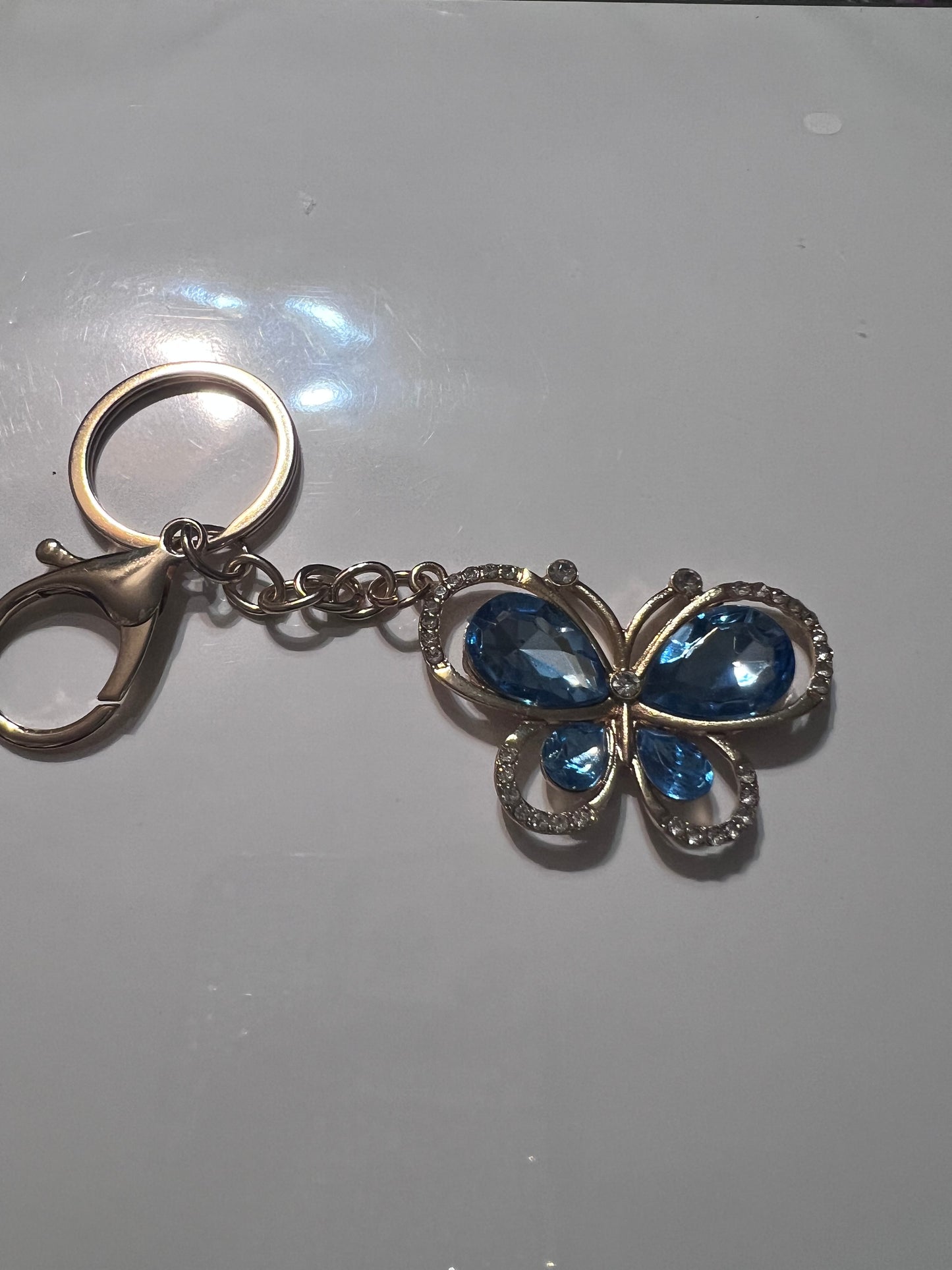 Blue Butterfly Keychain/Pursecharm
