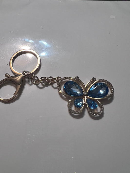 Blue Butterfly Keychain/Pursecharm