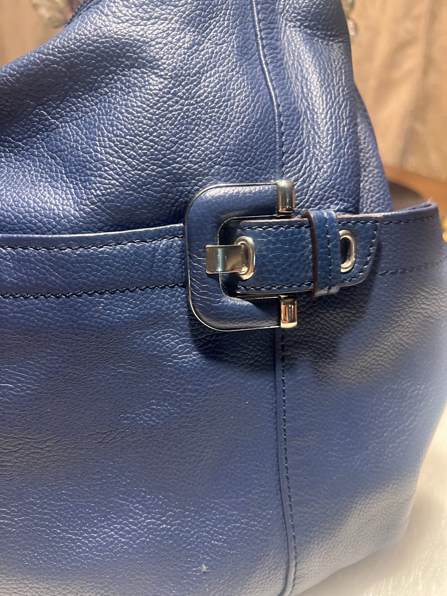 Tagnello Blue Leather Bag