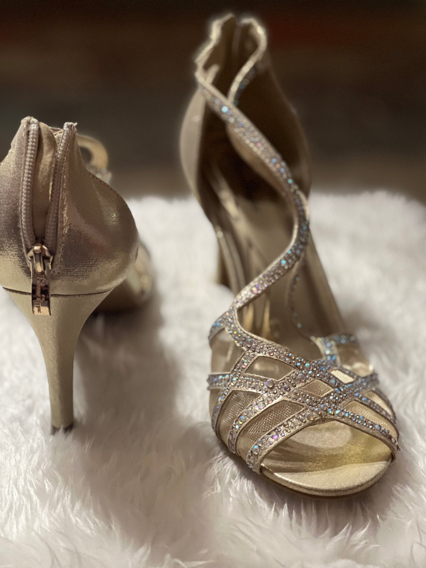 Silver Slipper Heels Size 11Medium
