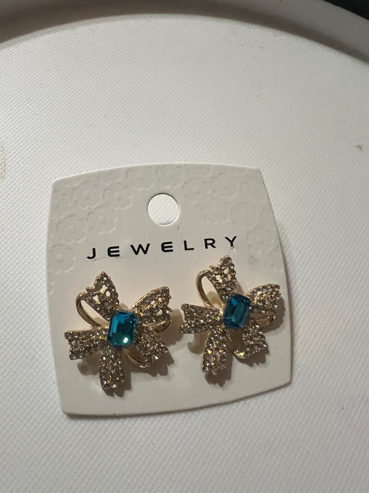Turquoise Bow Earrings