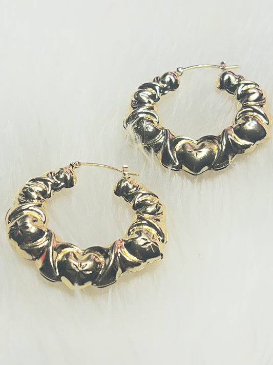 Gold Filled Hugs & Kisses Earrings