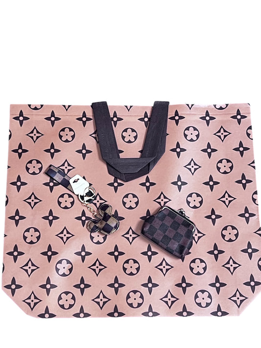 3 Piece Tote Keychain & Coin Purse