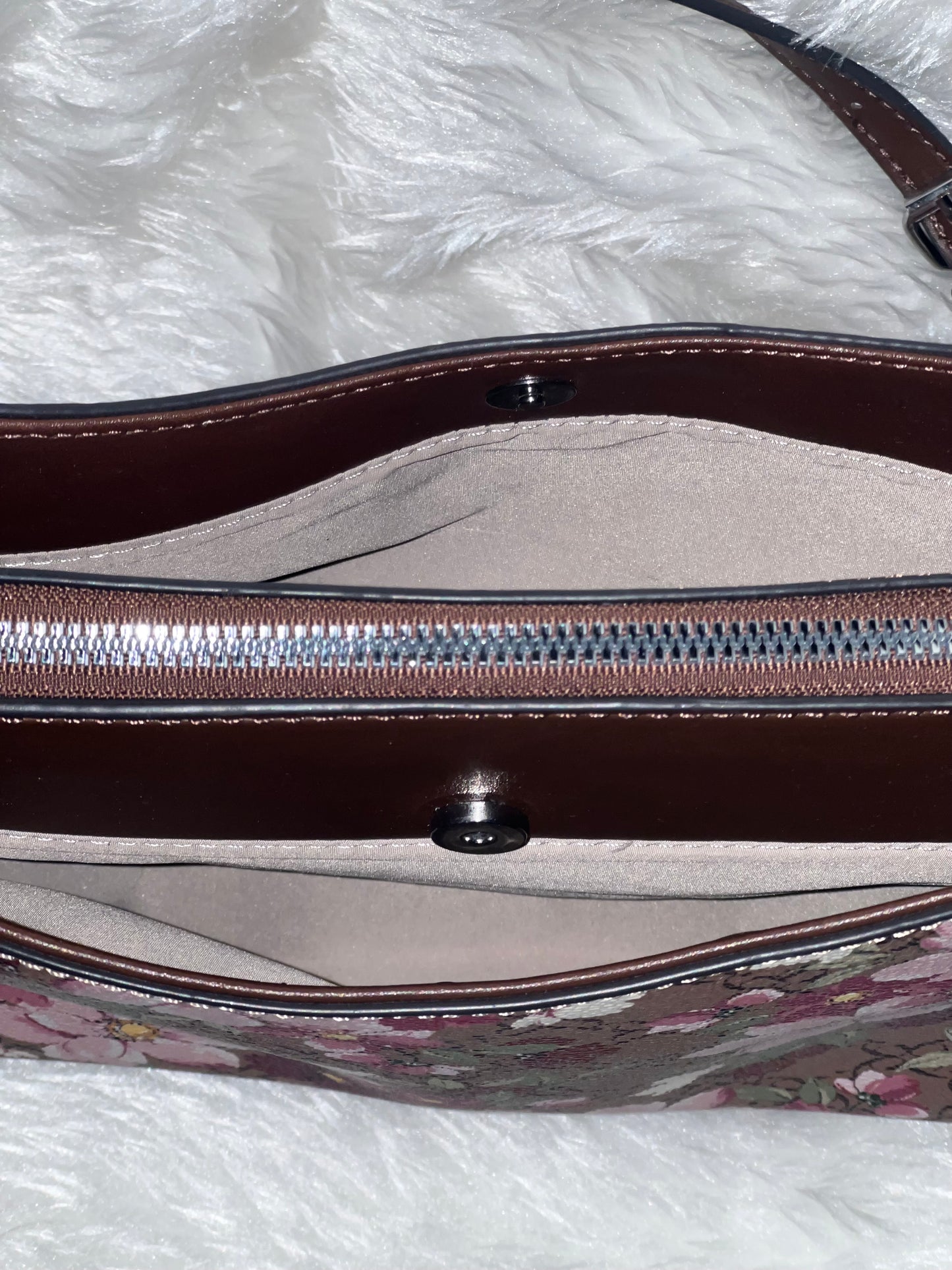 Nine West Floral Faux Leather Crossbody