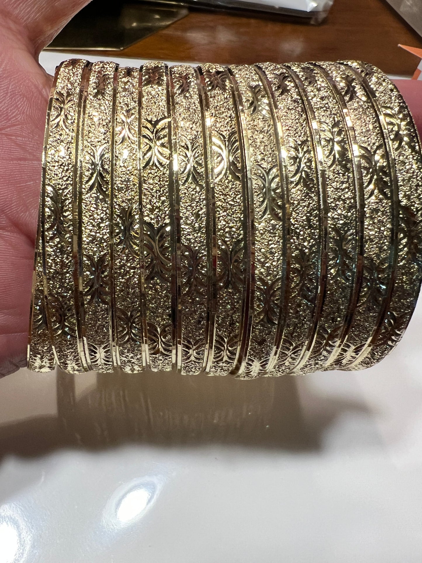 “Treasure” Gold Filled Bangle Size 8