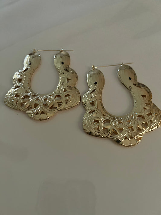 “Treasure” Hoop Earrings