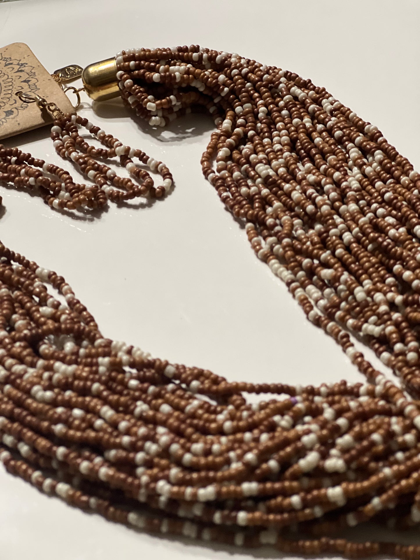 “Barbara” Seed Bead Necklace Set