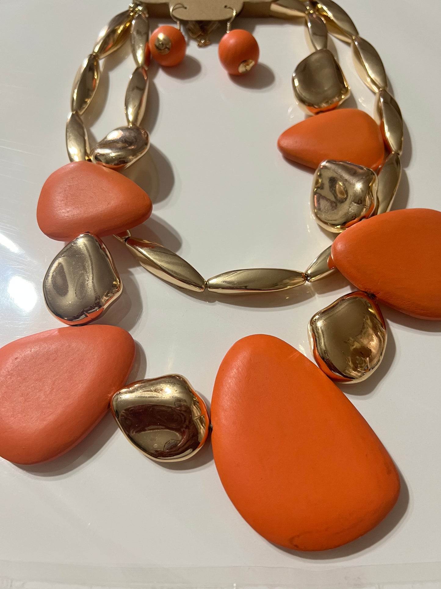 “Orange Blossom” Necklace Set