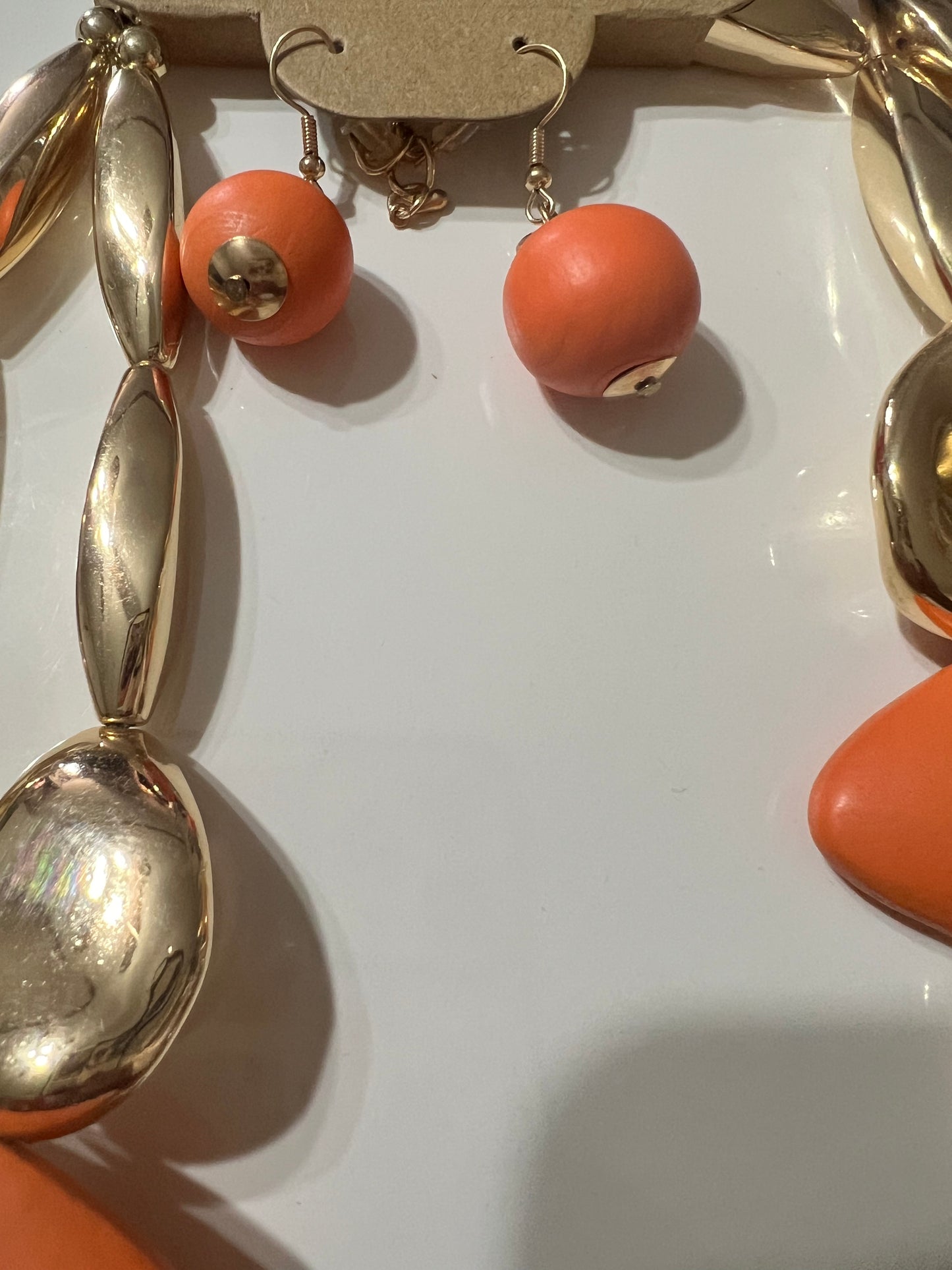 “Orange Blossom” Necklace Set