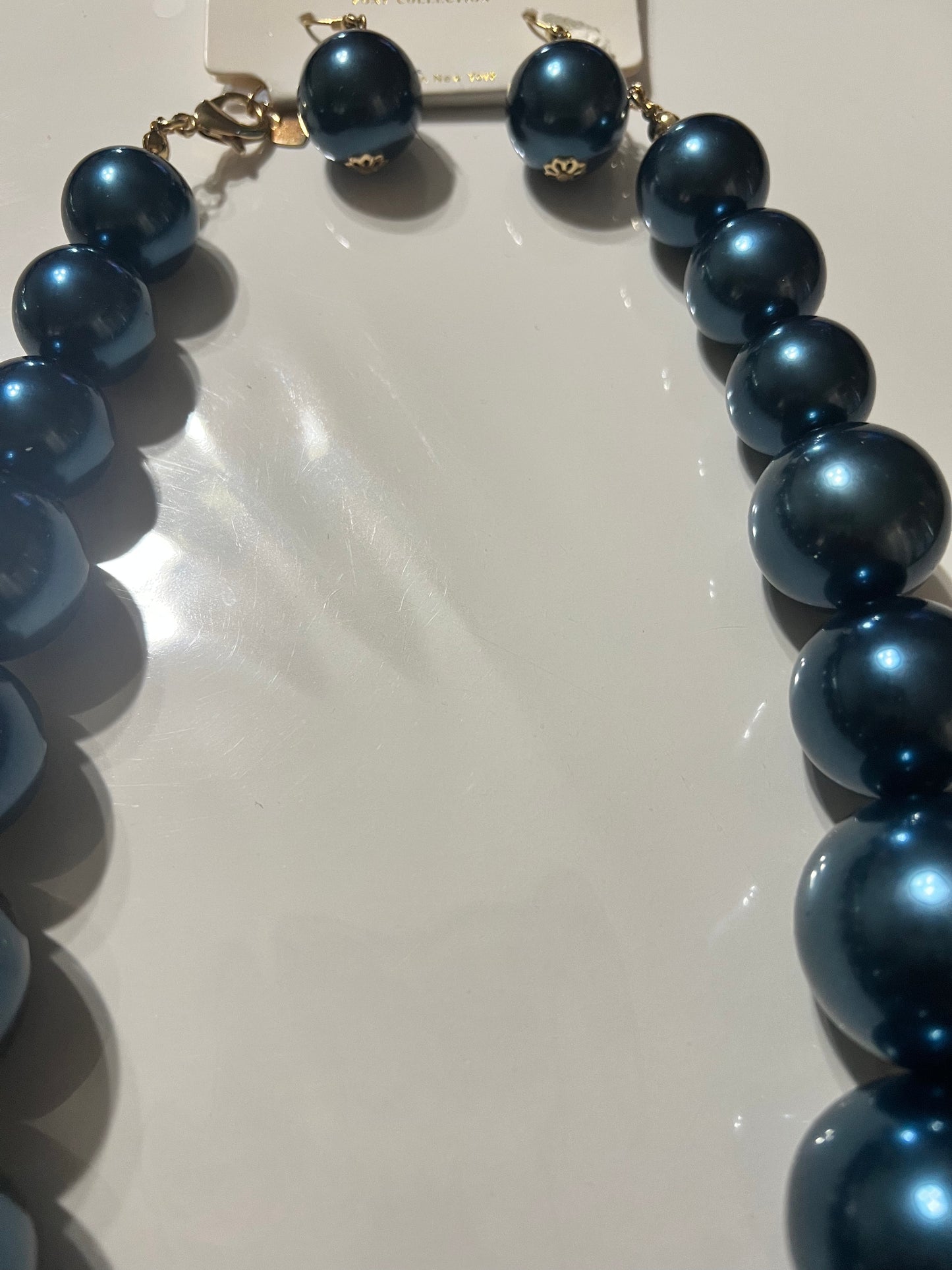 “Naomi” Blue Jumbo Necklace Set
