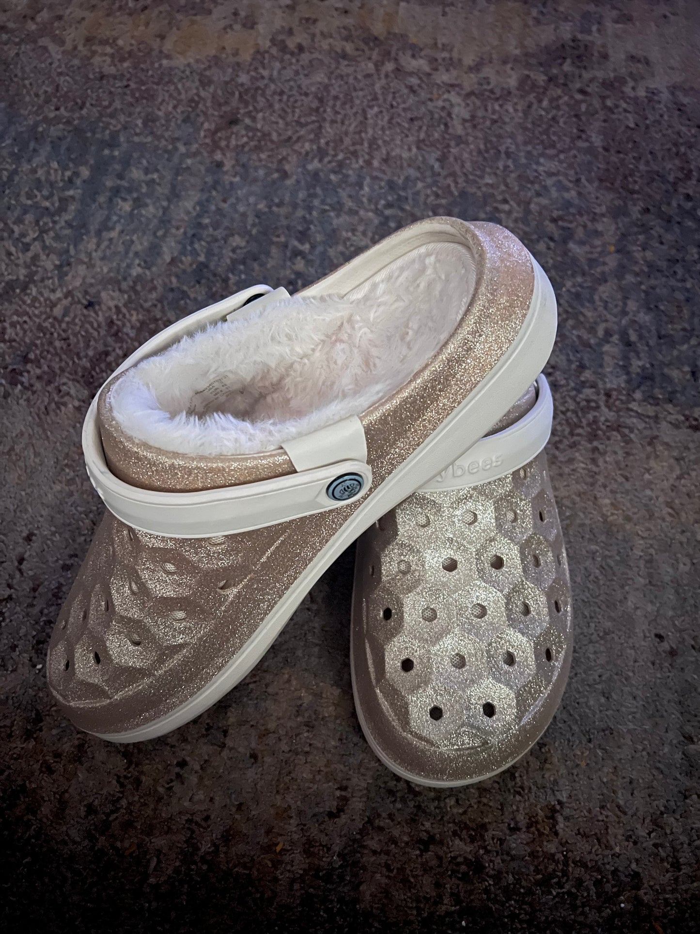 Joybees Gold Crocs 10 Women’s