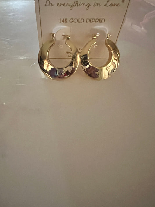 Gold Dipped Hoops