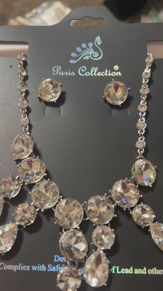 Chunky Bling Necklace Set